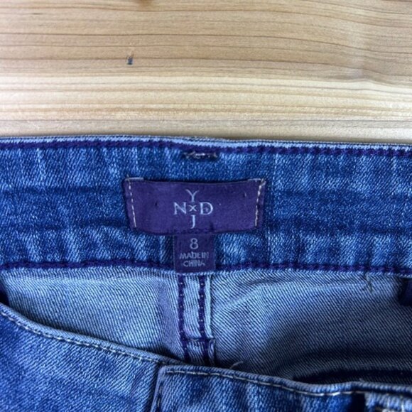 NYDJ Jeans Womens 8 Lift Tuck Technology Legging Mid Rise Skinny Denim Blue Jean - Picture 3 of 10